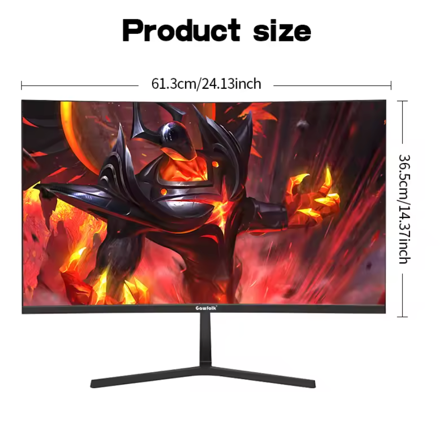 27 inch Curved Gaming Monitor,144Hz/180Hz PC Monitor Full HD 1080P, Frameless 1800R Computer Display with FreeSync DP, HDMI Port